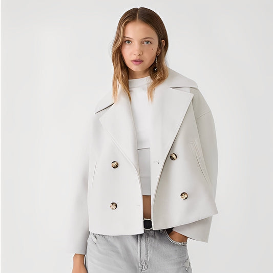 Abegail - Giacca corta casual e ampia per donne